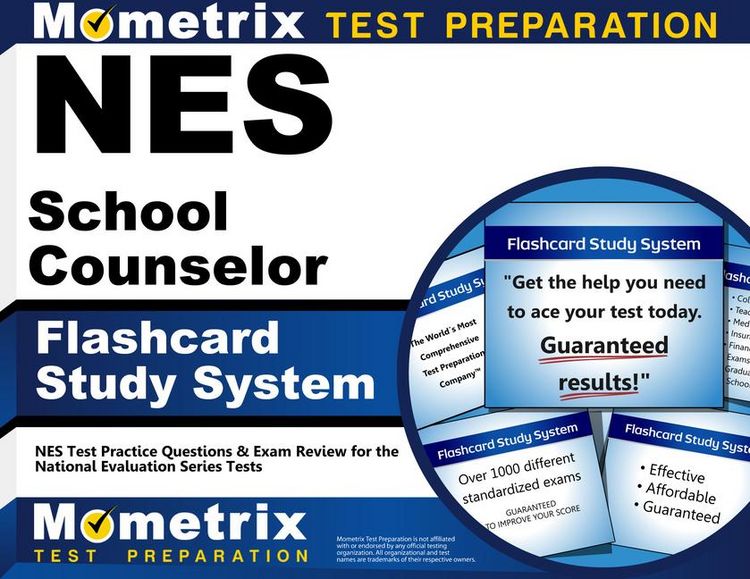 Produktbild: NES School Counselor Flashcard Study System