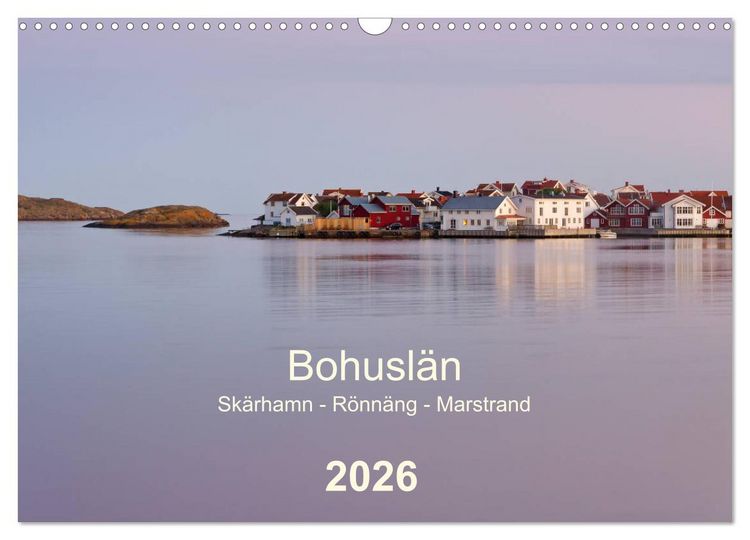 Produktbild: Bohusl&auml;n. Sk&auml;rhamn - R&ouml;nn&auml;ng - Marstrand (Wandkalender 2026 DIN A3 quer), CALVENDO Monatskalender