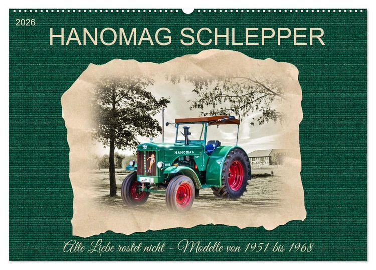 Produktbild: Hanomag Schlepper (Wandkalender 2026 DIN A2 quer), CALVENDO Monatskalender