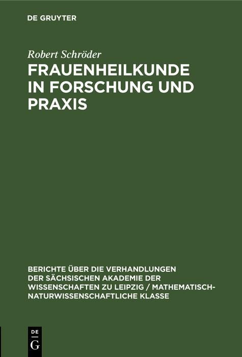 Produktbild: Frauenheilkunde in Forschung und Praxis