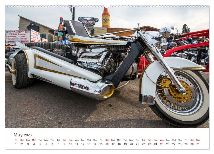 Produktbild: Sturgis - The most famous motorcycle rally in the world (Wall Calendar 2026 DIN A2 landscape), CALVENDO 12 Month Wall Calendar
