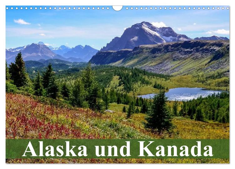Produktbild: Alaska und Kanada (Wandkalender 2026 DIN A3 quer), CALVENDO Monatskalender