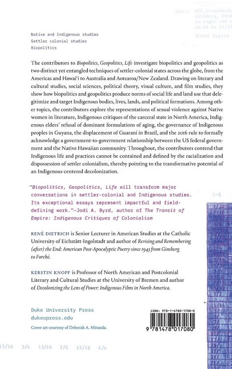 Produktbild: Biopolitics, Geopolitics, Life