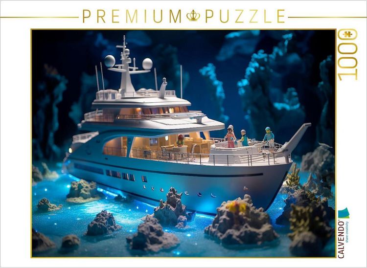 Produktbild: CALVENDO Puzzle Spielzeug Yacht in einer H&ouml;hle | 1000 Teile Lege-Gr&ouml;&szlig;e 64x48cm Foto-Puzzle f&uuml;r gl&uuml;ckliche Stunden