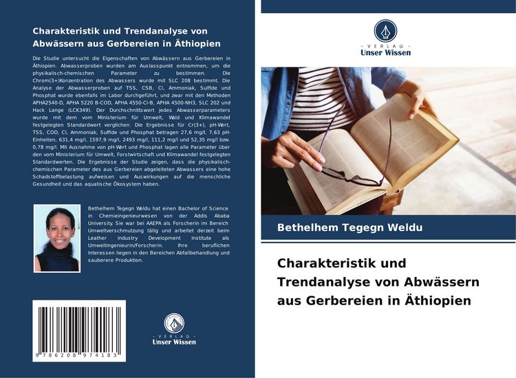 Produktbild: Charakteristik und Trendanalyse von Abw&auml;ssern aus Gerbereien in &Auml;thiopien