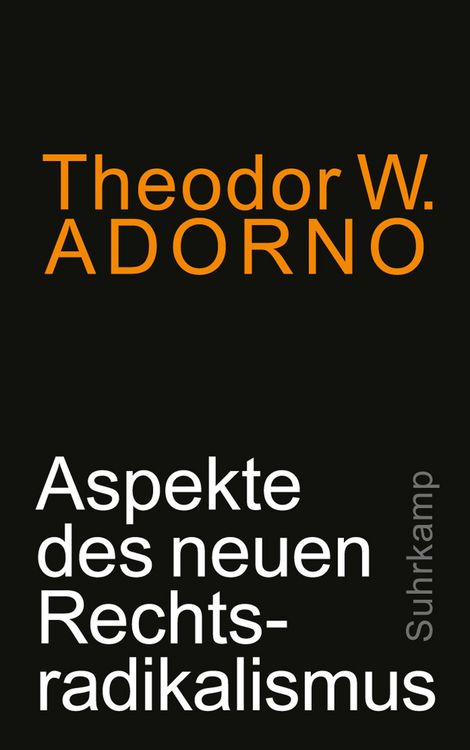 Bild vom Artikel Aspekte des neuen Rechtsradikalismus vom Autor Theodor W. Adorno