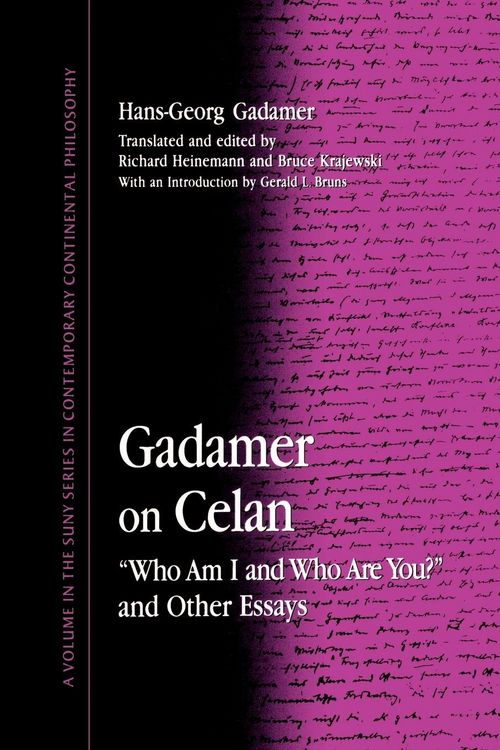Produktbild: Gadamer on Celan
