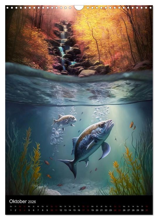 Produktbild: Die Sch&ouml;nheit unter und &uuml;ber Wasser (Wandkalender 2026 DIN A3 hoch), CALVENDO Monatskalender