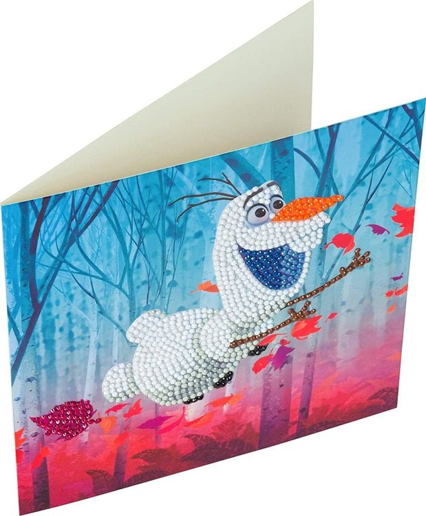 Produktbild: Craft Buddy CCK-DNY801 - Crystal Art, Floating Olaf, 18x18cm, Multi