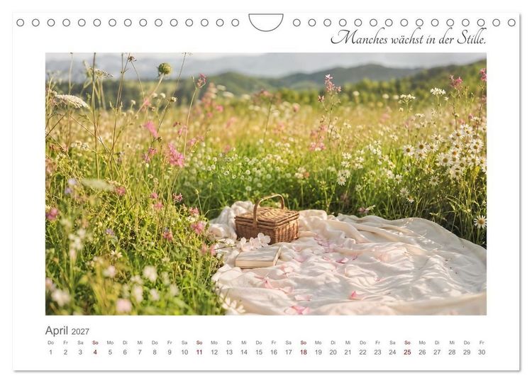 Produktbild: Dort, wo es leiser wird - Zw&ouml;lf Orte zum Ankommen, Durchatmen und Verweilen (Wandkalender 2027 DIN A4 quer), CALVENDO Monatskalender