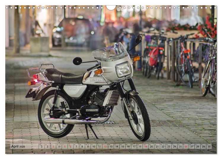 Produktbild: Oldtimer Mopeds - fotografiert von Michael Allmaier (Wandkalender 2026 DIN A3 quer), CALVENDO Monatskalender