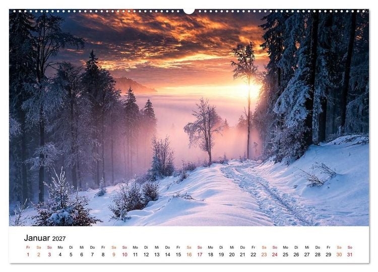 Produktbild: Sonnenjahr (Wandkalender 2027 DIN A2 quer), CALVENDO Monatskalender