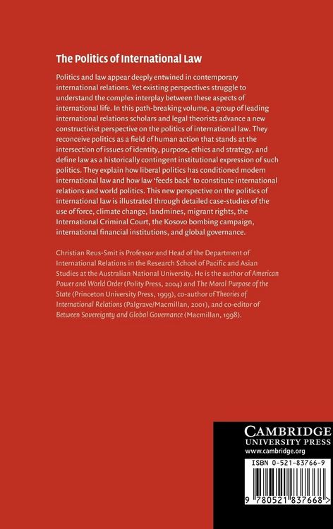 Produktbild: The Politics of International Law