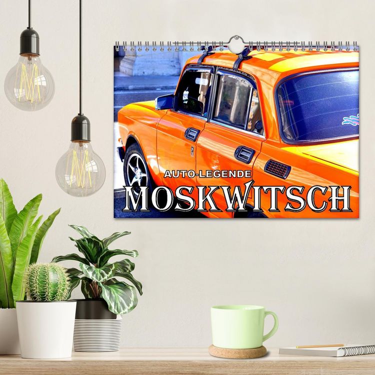 Produktbild: AUTO-LEGENDE MOSKWITSCH (Wandkalender 2026 DIN A4 quer), CALVENDO Monatskalender