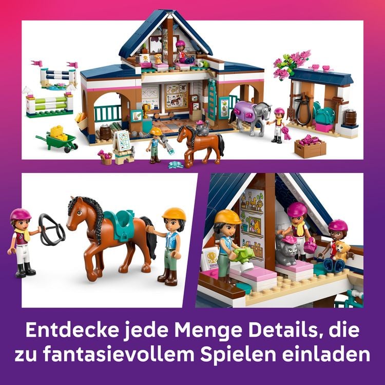 Produktbild: LEGO Friends 42688 Pferdestall und Reitschule, Pferdefiguren Spielset