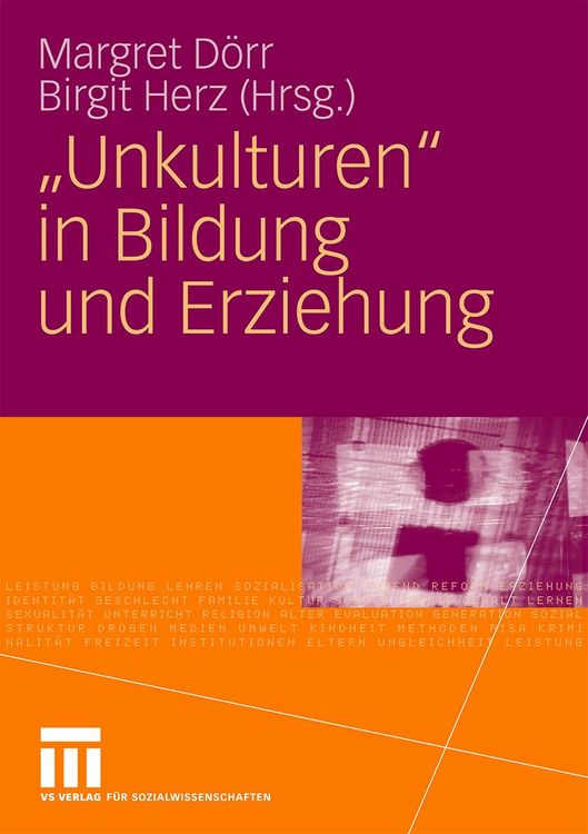 Produktbild: "Unkulturen" in Bildung und Erziehung