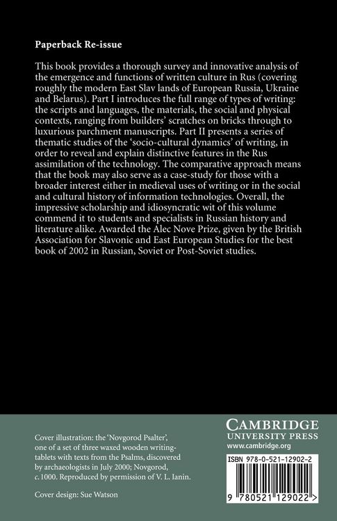 Produktbild: Writing, Society and Culture in Early Rus, C.950 1300