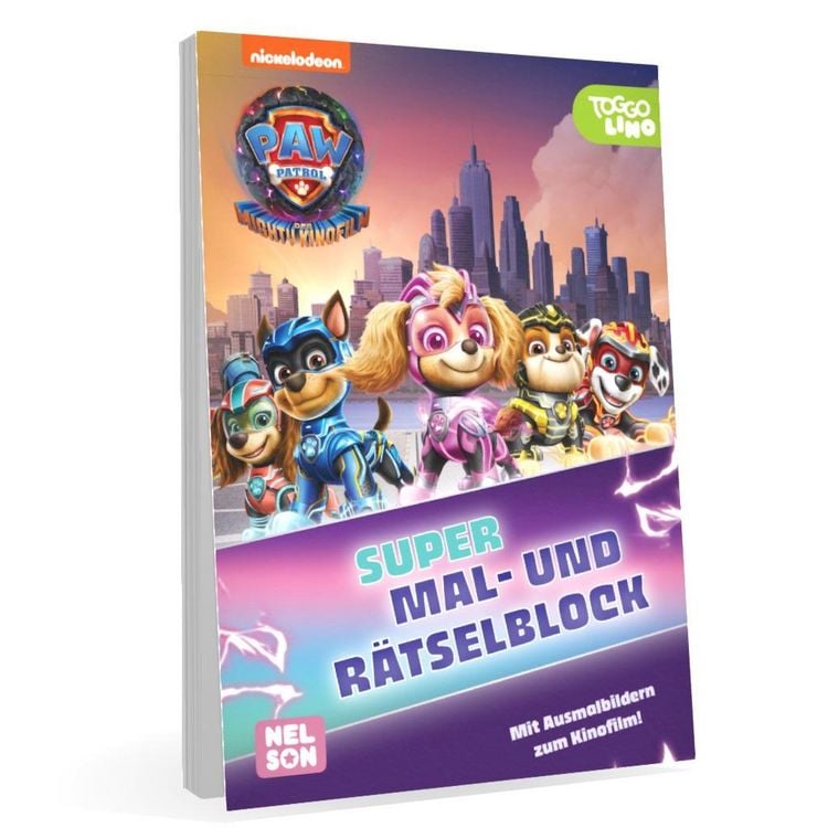 Produktbild: PAW Patrol - Der Mighty Kinofilm: Super Mal- und R&auml;tselblock