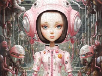 Produktbild: CALVENDO Puzzle Roboter Puppe | 2000 Teile Lege-Gr&ouml;&szlig;e 90x67cm Foto-Puzzle f&uuml;r gl&uuml;ckliche Stunden