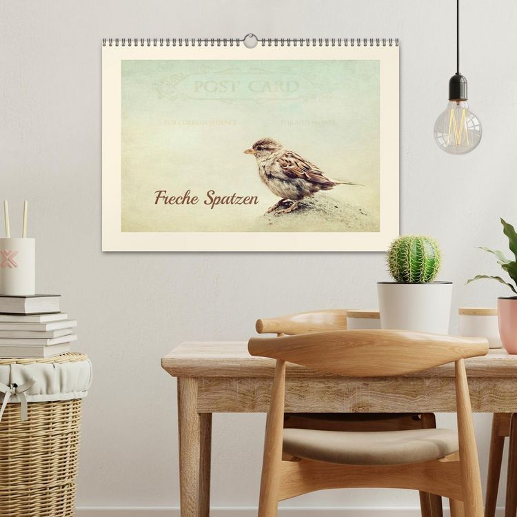Produktbild: Freche Spatzen (Wandkalender 2026 DIN A3 quer), CALVENDO Monatskalender