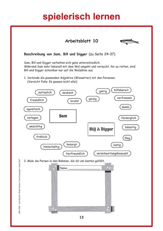 Produktbild: Literaturprojekt zu Sams Wal