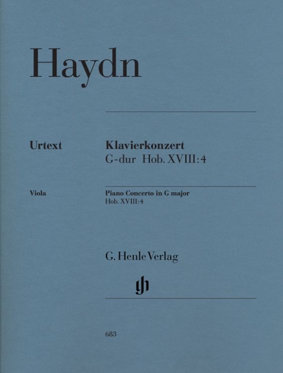 Produktbild: Joseph Haydn - Klavierkonzert (Cembalo) G-dur Hob. XVIII:4