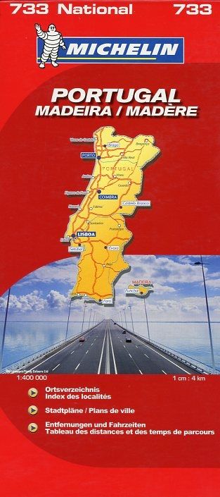 Produktbild: Michelin Nationalkarte Portugal 1 : 400 000