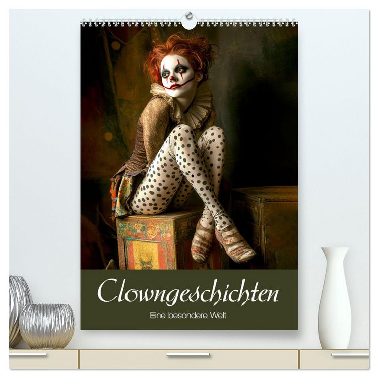 Produktbild: Clowngeschichten - Eine besondere Welt (hochwertiger Premium Wandkalender 2026 DIN A2 hoch), Kunstdruck in Hochglanz