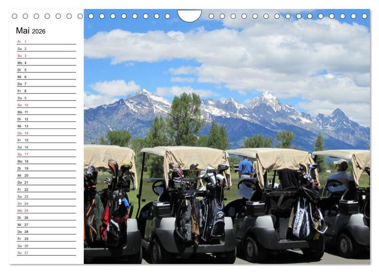 Produktbild: Abenteuer Golfspielen. Impressionen (Wandkalender 2026 DIN A4 quer), CALVENDO Monatskalender