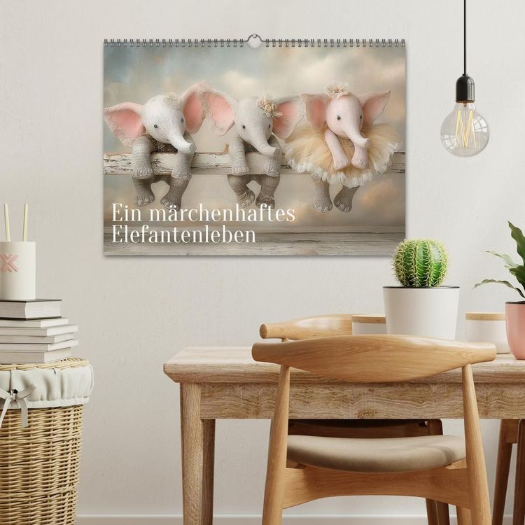 Produktbild: Ein m&auml;rchenhaftes Elefantenleben (Wandkalender 2027 DIN A3 quer), CALVENDO Monatskalender