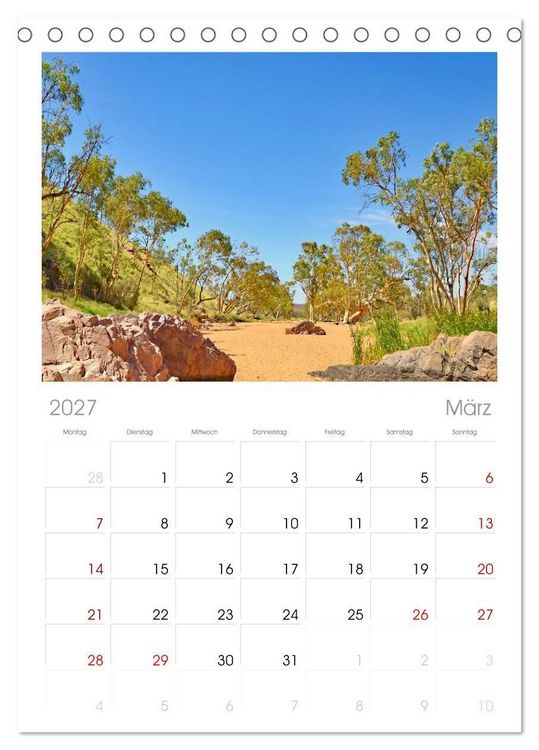Produktbild: Faszination Australien - eine Traumreise (Tischkalender 2027 DIN A5 hoch), CALVENDO Monatskalender