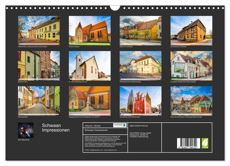Produktbild: Schwaan Impressionen (Wandkalender 2026 DIN A3 quer), CALVENDO Monatskalender