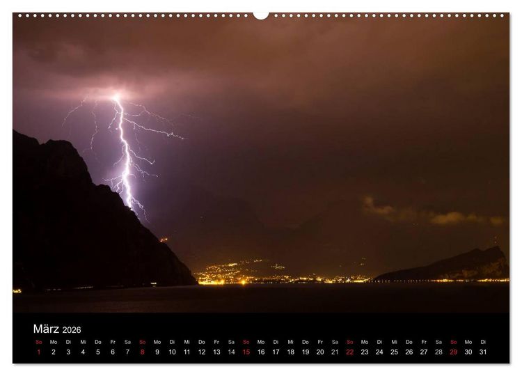 Produktbild: Gardasee (hochwertiger Premium Wandkalender 2026 DIN A2 quer), Kunstdruck in Hochglanz