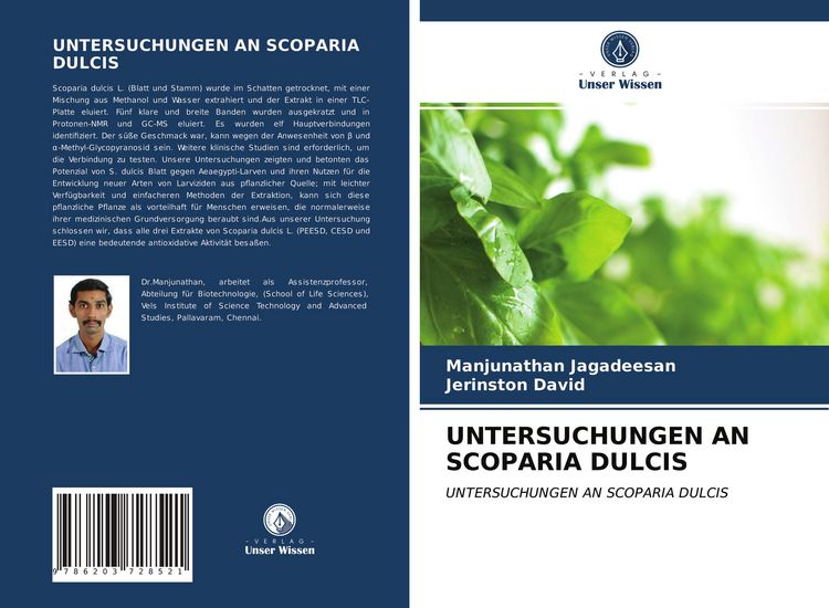 Produktbild: Untersuchungen An Scoparia Dulcis