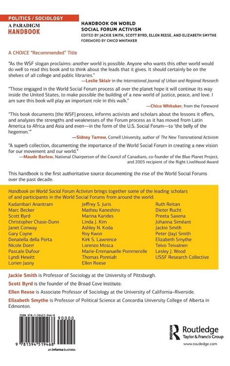 Produktbild: Handbook on World Social Forum Activism