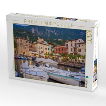 Produktbild: CALVENDO Puzzle Malcesine am Abend | 1000 Teile Lege-Gr&ouml;&szlig;e 64x48cm Foto-Puzzle f&uuml;r gl&uuml;ckliche Stunden