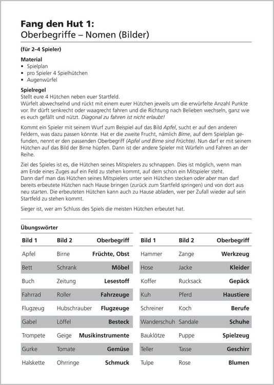 Produktbild: Sprachspiele zum Grundwortschatz