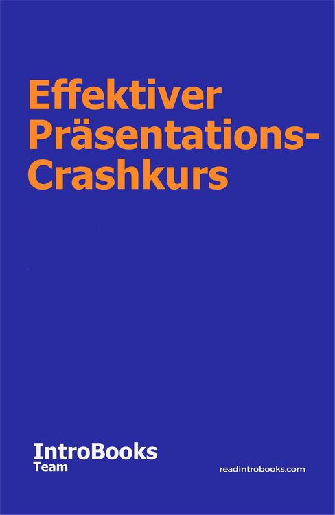 Produktbild: Effektiver Pr&auml;sentations-Crashkurs