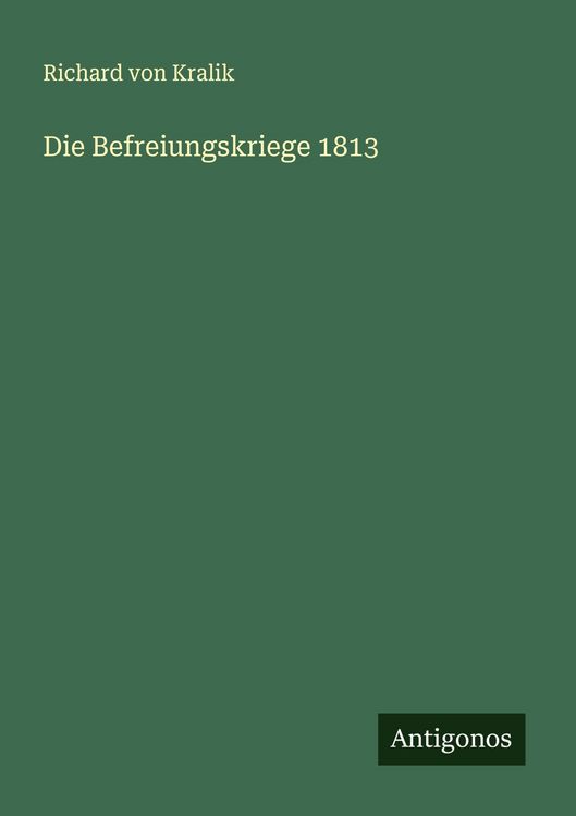 Produktbild: Die Befreiungskriege 1813
