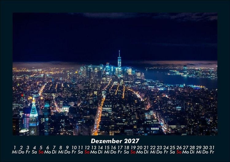 Produktbild: New York 2027 Fotokalender DIN A5