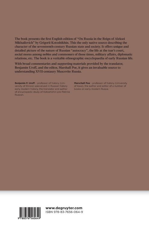 Produktbild: Russia in the Reign of Aleksei Mikhailovich