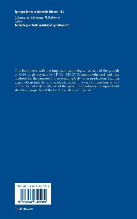 Produktbild: Technology of Gallium Nitride Crystal Growth