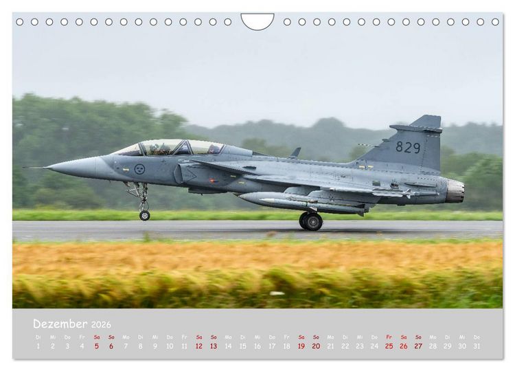 Produktbild: Saab Airpower (Wandkalender 2026 DIN A4 quer), CALVENDO Monatskalender