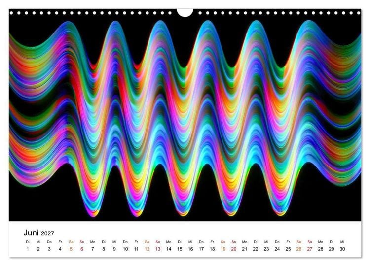 Produktbild: Spektrale Formwelten (Wandkalender 2027 DIN A3 quer), CALVENDO Monatskalender