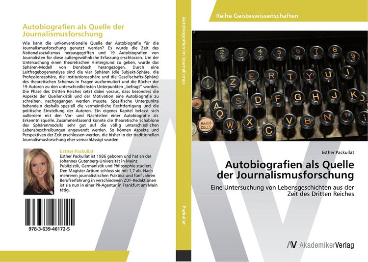 Produktbild: Autobiografien als Quelle der Journalismusforschung