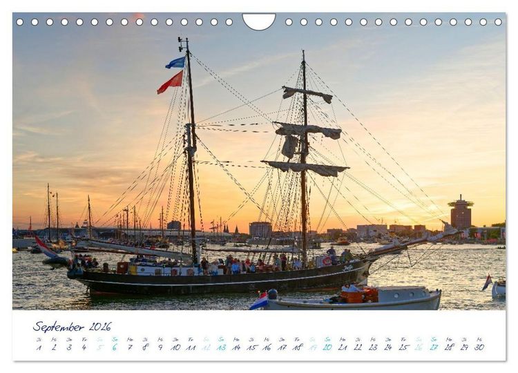Produktbild: SAIL Amsterdam (Wandkalender 2026 DIN A4 quer), CALVENDO Monatskalender
