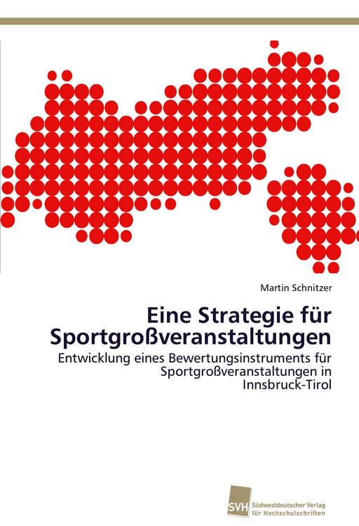 Produktbild: Eine Strategie f&uuml;r Sportgro&szlig;veranstaltungen
