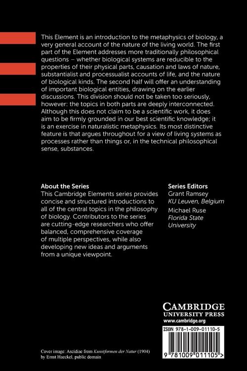 Produktbild: The Metaphysics of Biology