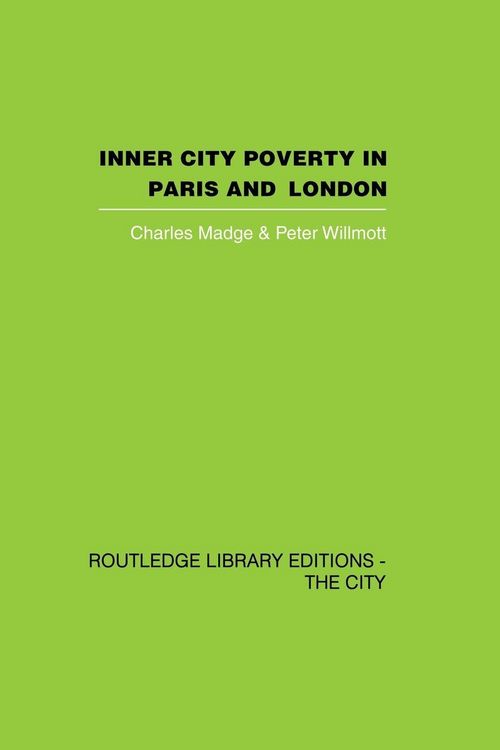 Produktbild: Inner City Poverty in Paris and London