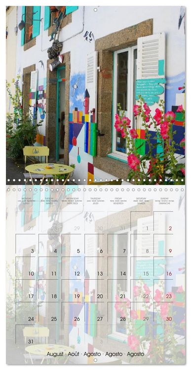 Produktbild: Fl&acirc;ner &agrave; Camaret-sur-Mer (Calendrier mural carr&eacute; 2026 30x30 cm) Calendrier double avec une page pour vos prises de notes